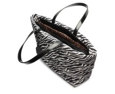 Bolsa Shopping Grande Nylon Fluffy Animal Print