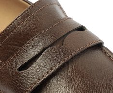 Mocassim Madri Bico Quadrado Marrom