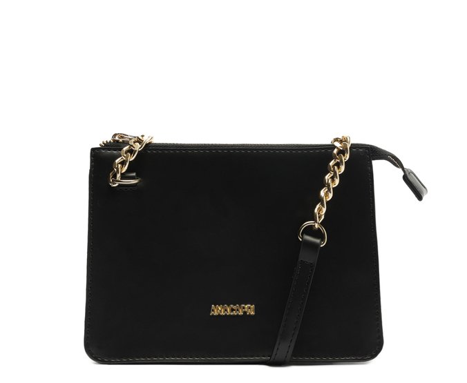 Bolsa Tiracolo Média Alça Corrente Preta