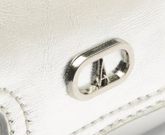 Bolsa Tiracolo Média Pedraria Prata