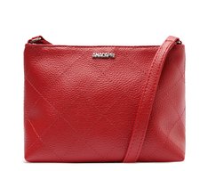 Bolsa Tiracolo Média Matelassê Triangular Vermelha