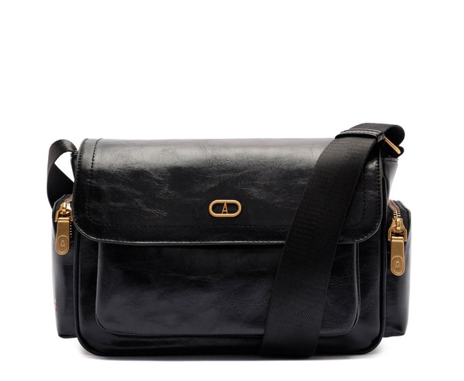 Bolsa Tiracolo Média Messenger Preta