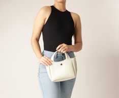 Bolsa Tote Pequena Descontruída Branca