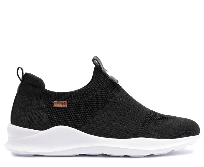 Slip On Preto Knit Liso