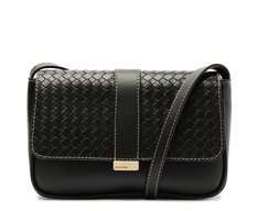 Bolsa Tiracolo Média Tressê Veneta Preta