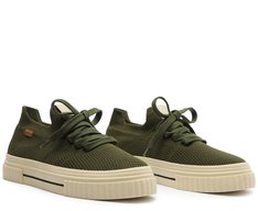 Tênis Knit Sola Alta New Alê Verde