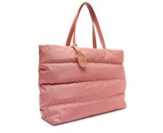 Bolsa Shopping Rosa Grande Fluffy Nylon