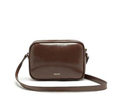 Bolsa Tiracolo Média Madri Verniz Marrom