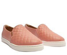 Tênis Slip On Matelassê Rosa