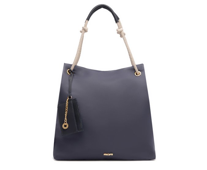 Bolsa Shopping Grande Corda Azul