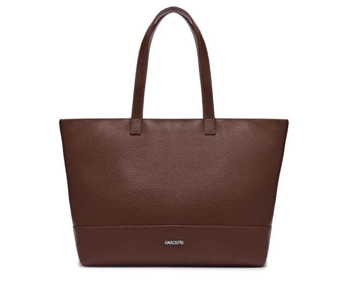 Bolsa Shopping Grande Sofisticada Marrom