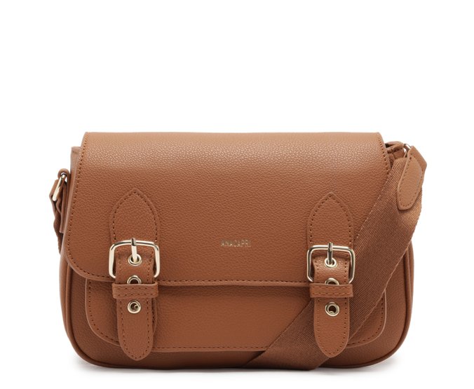 Bolsa Tiracolo Media Satchel Marrom