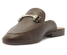 Mule Branca Bridão Essencial Marrom Cinamon
