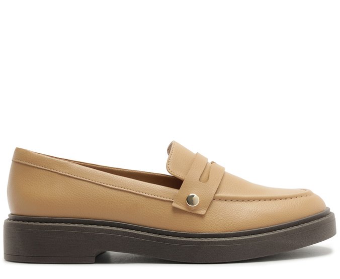 Mocassim Bold Pala Removível Bege