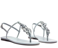 Rasteira Slim Corrente Monocolor Azul
