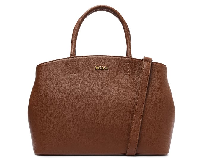 Bolsa Tote Grande Velvet Marrom