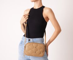 Bolsa Tiracolo Pequena Trendy Beats Bege