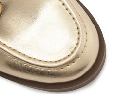 Mocassim Classico Bridão Dourado