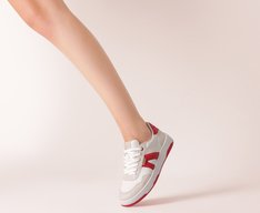 Tênis AC1119 Branco e Vermelho