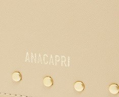 Bolsa Crossbody Pequena Bege Tachas