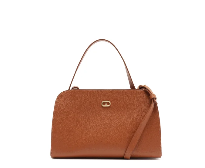 Bolsa Tote Média Retangular Marrom