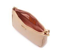 Bolsa Tiracolo Média Snake Bege
