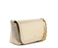 Bolsa Tiracolo Pequena Casual Dourada