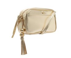 Bolsa Tiracolo Média Maxi Barbicacho Dourada