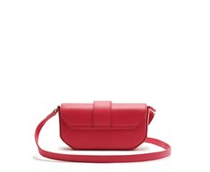 Bolsa Tiracolo Pequena Estruturada Rosa