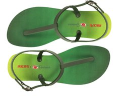 Sandália Slim Verde Estampa Guaraná