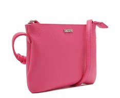 Bolsa Tiracolo Média Quadrada Básica Rosa