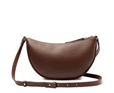 Bolsa Tiracolo Média Meia Lua Marrom