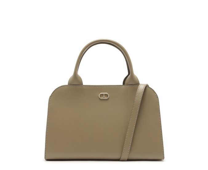 Bolsa Tote Média Estruturada Cinza