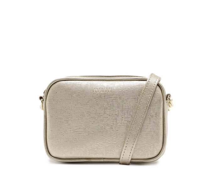 Bolsa Tiracolo Pequena Essencial Dourada
