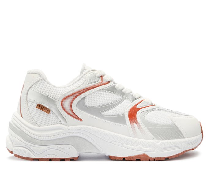 Tênis Chunky Ultra Sport Branco E Marrom