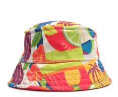 Bucket Hat Rosa Estampa Tropical