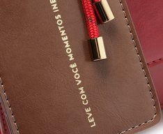 Bolsa Tiracolo Média Lisa Vermelha