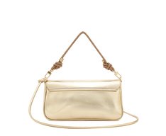 Bolsa Tiracolo Média Alça Glam Dourada