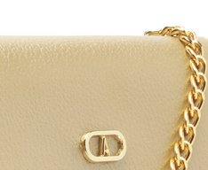Bolsa Tiracolo Pequena Minimal Dourada