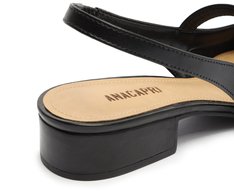 Sapato Chanel Salto Bloco Preto Classy