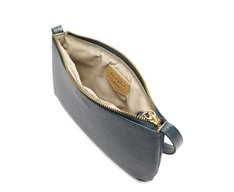 Bolsa Tiracolo Pequena Cordão Entrelaçado Azul