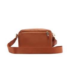 Bolsa Tiracolo Média Floater Gorgurão Marrom