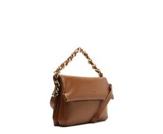 Bolsa Tiracolo Pequena Cordão Marrom