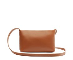 Bolsa Tiracolo Média Tresse Veneta Marrom