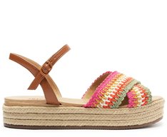 Sandália Plataforma Multicolorida Tressê