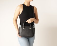 Bolsa Tote Média Alça Gorgurão Preta