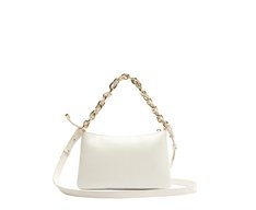Bolsa Tiracolo Pequena Corrente Cordão Branca
