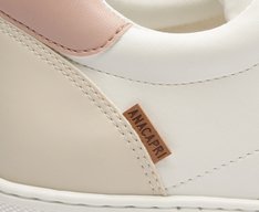 Tênis de Amarrar Nati Branco e  Rosa