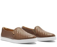 Tênis Slip On Matelassê Marrom