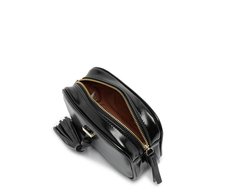 Bolsa Tiracolo Pequena Detalhe Tassel Preta